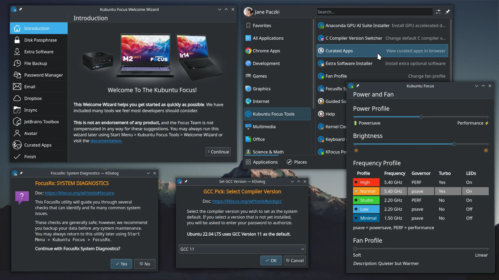 Some Kubuntu Focus Tools