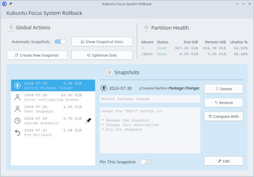 System Rollback