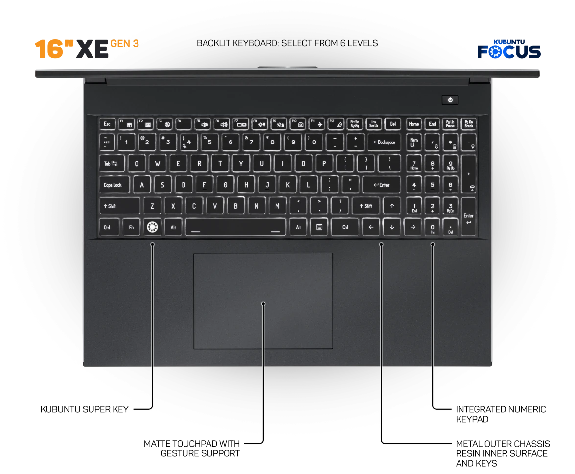 Keyboard Colors and Touchpad