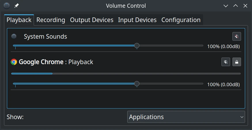 Check that playback is active.