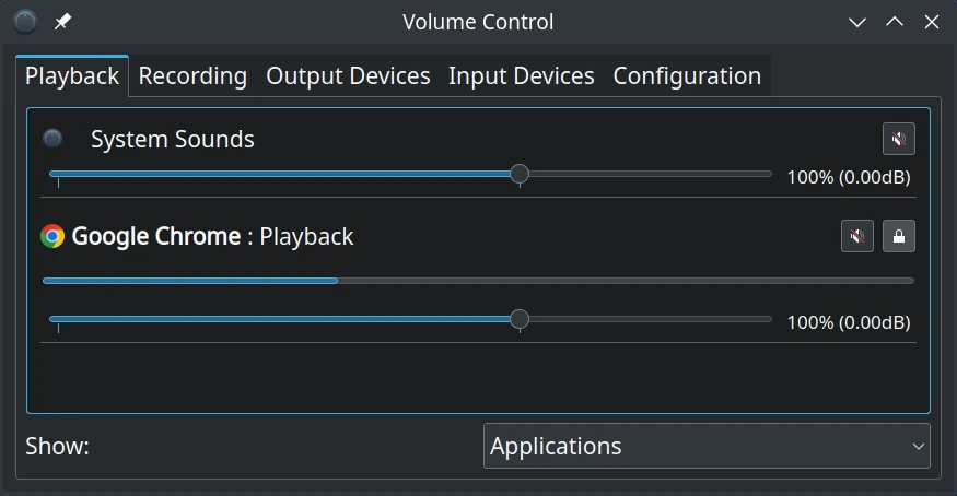 Check that playback is active.