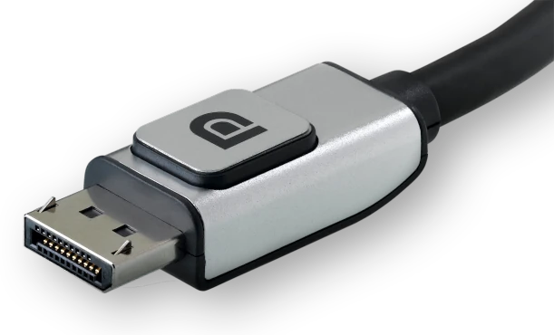 DisplayPort Plug, CC BY-SA 3.0, Belkin via Wikipedia DisplayPort Plug, CC BY-SA 3.0, Belkin via Wikipedia