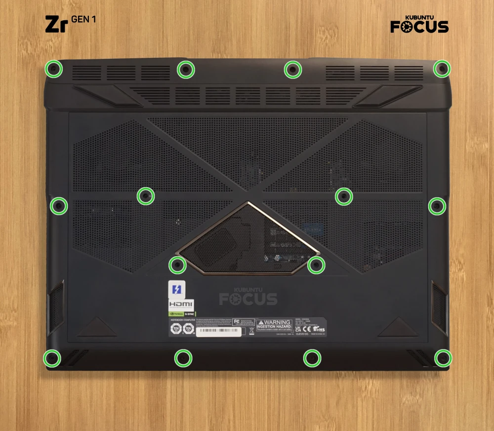 Remove back screws.