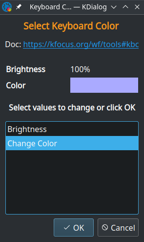 Keyboard Color Chooser