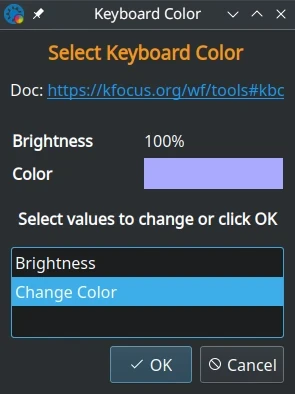 Keyboard Color Chooser