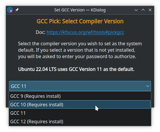 C Compiler Version Switcher