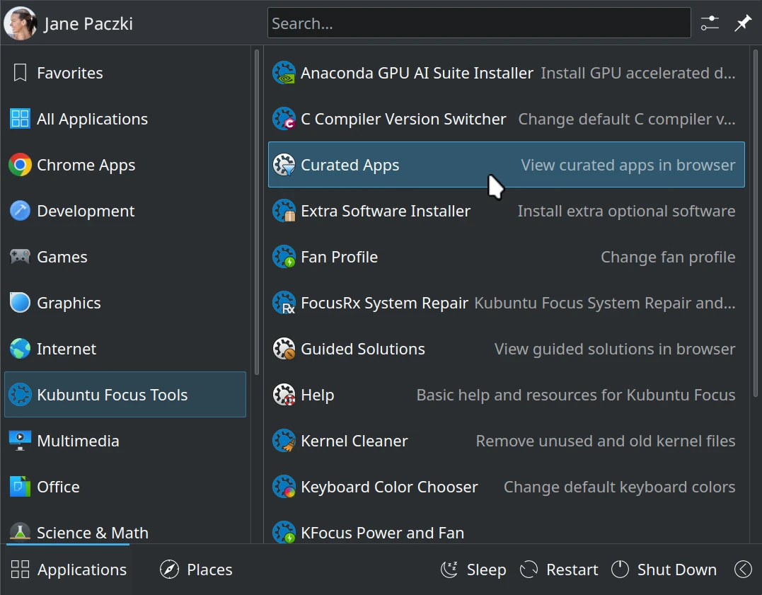 Kubuntu Focus Tools